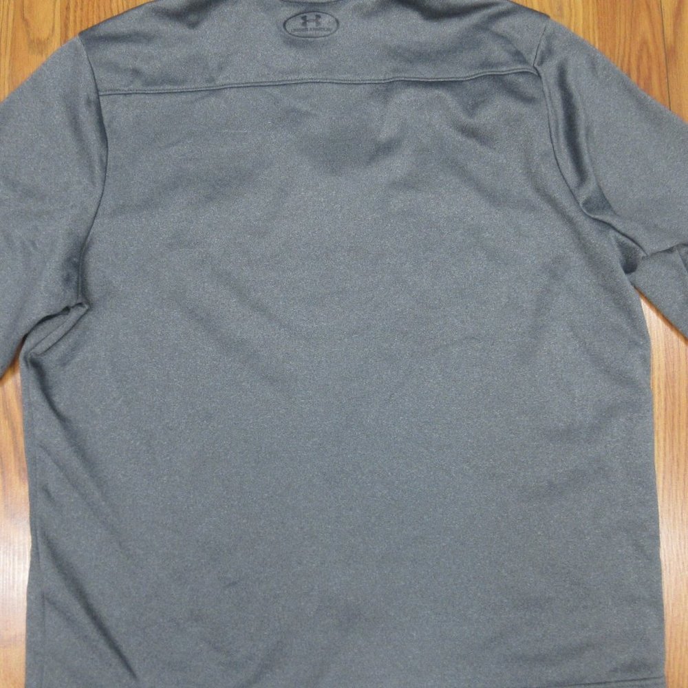 UNDER ARMOUR LOOSE FIT Mens 1/4 ZIP JACKET GRAY & BLACK Sz X-LARGE, XL - Picture 5 of 5